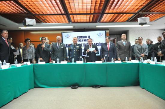Las comisiones de Defensa Nacional y Marina en el Congreso de la Unión