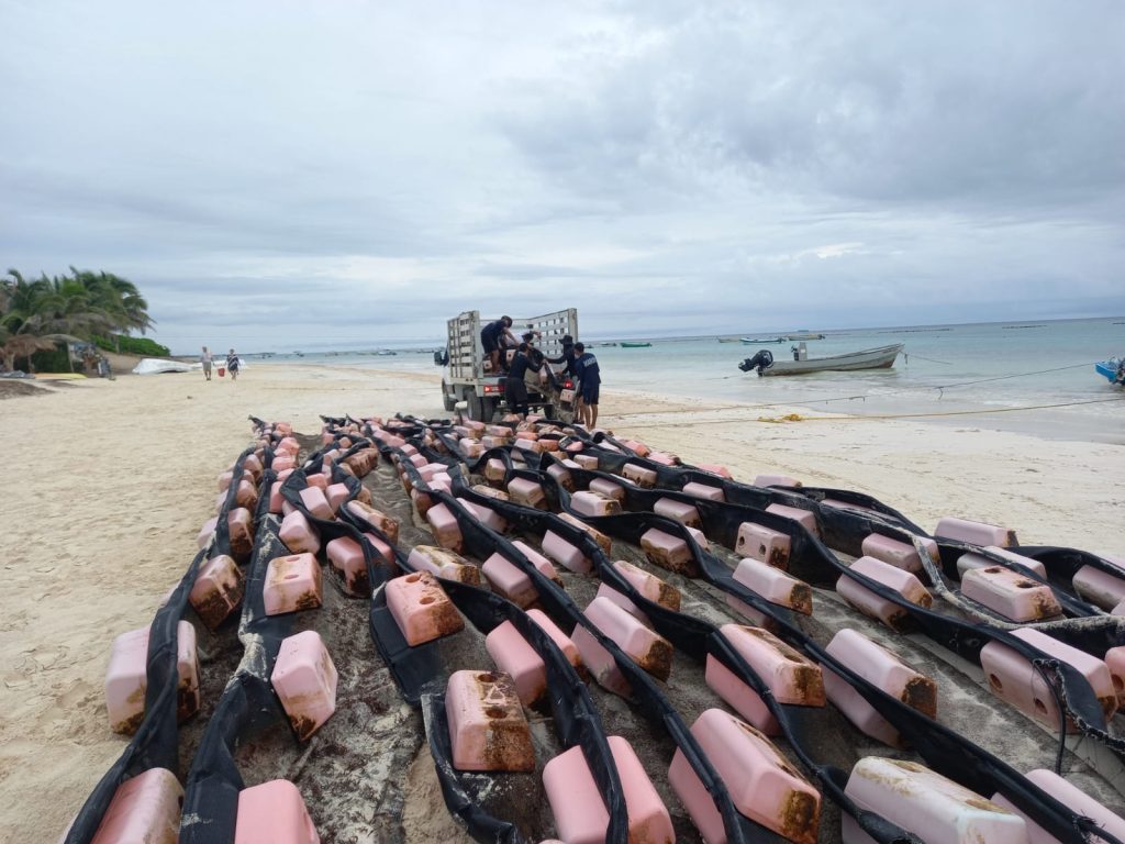 Marina da banderazo a temporada para la Atención al Sargazo 2024, en Quintana Roo