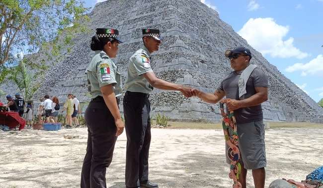 Refuerzan recorridos de seguridad en zona la arqueológica de Chichén Itzá