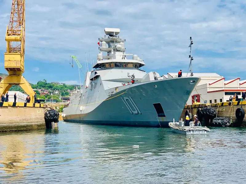 POLA-101 de la Armada de México realizó pruebas de aceptación en la mar