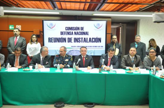 Las comisiones de Defensa Nacional y Marina en el Congreso de la Unión
