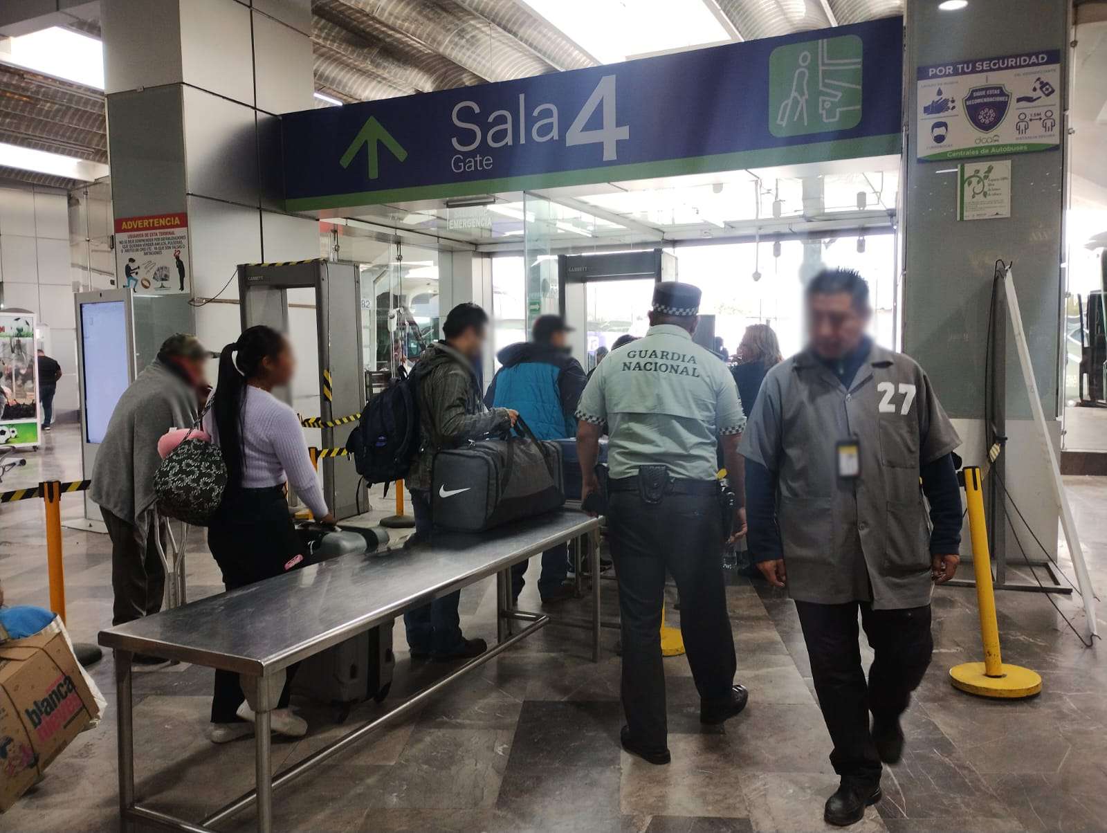 Guardia Nacional recorridos de seguridad en centrales de autobuses de la CDMX